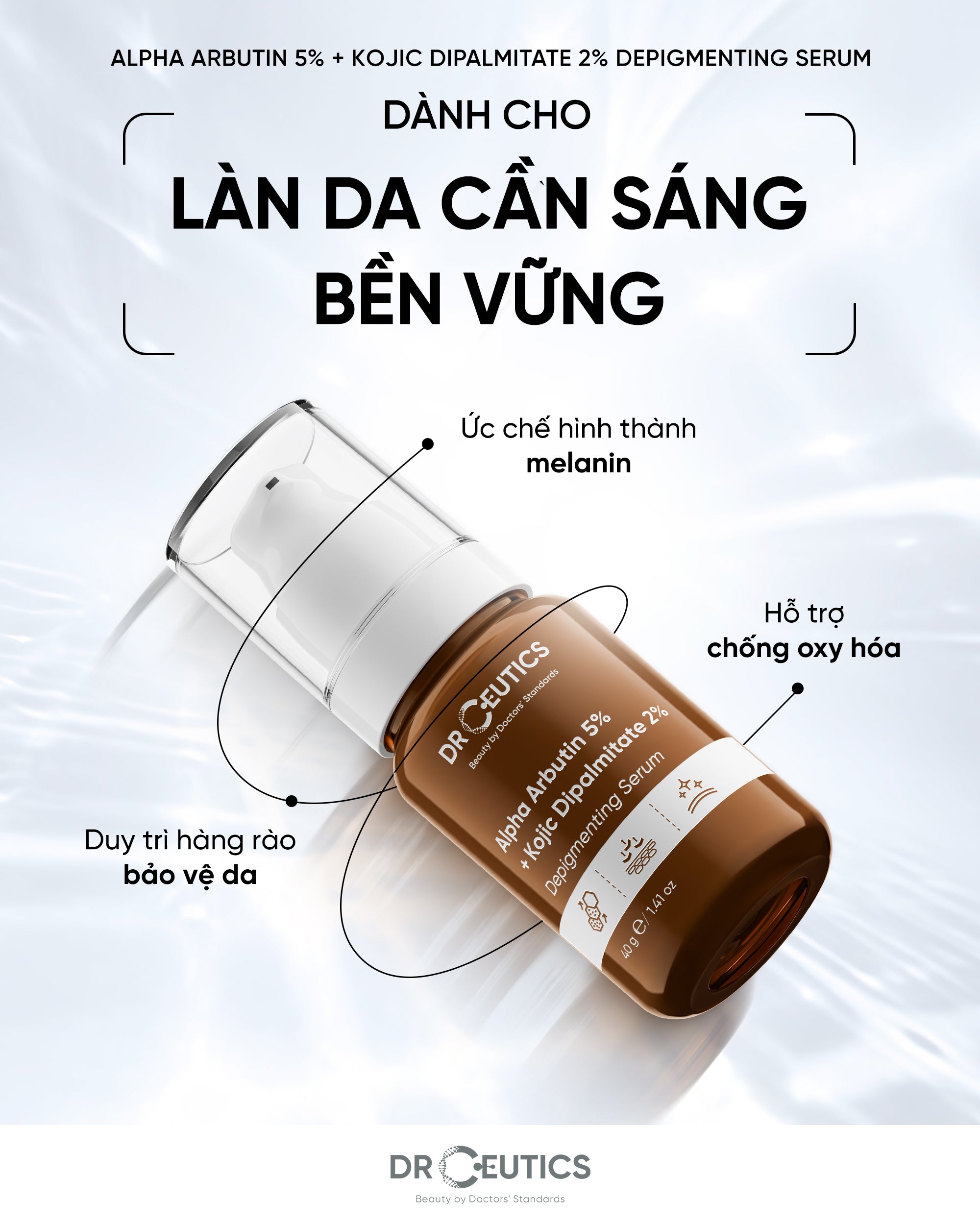 Alpha Arbutin 5%+ Kojic Dipalmitate 2% Depigmenting Serum 40g
