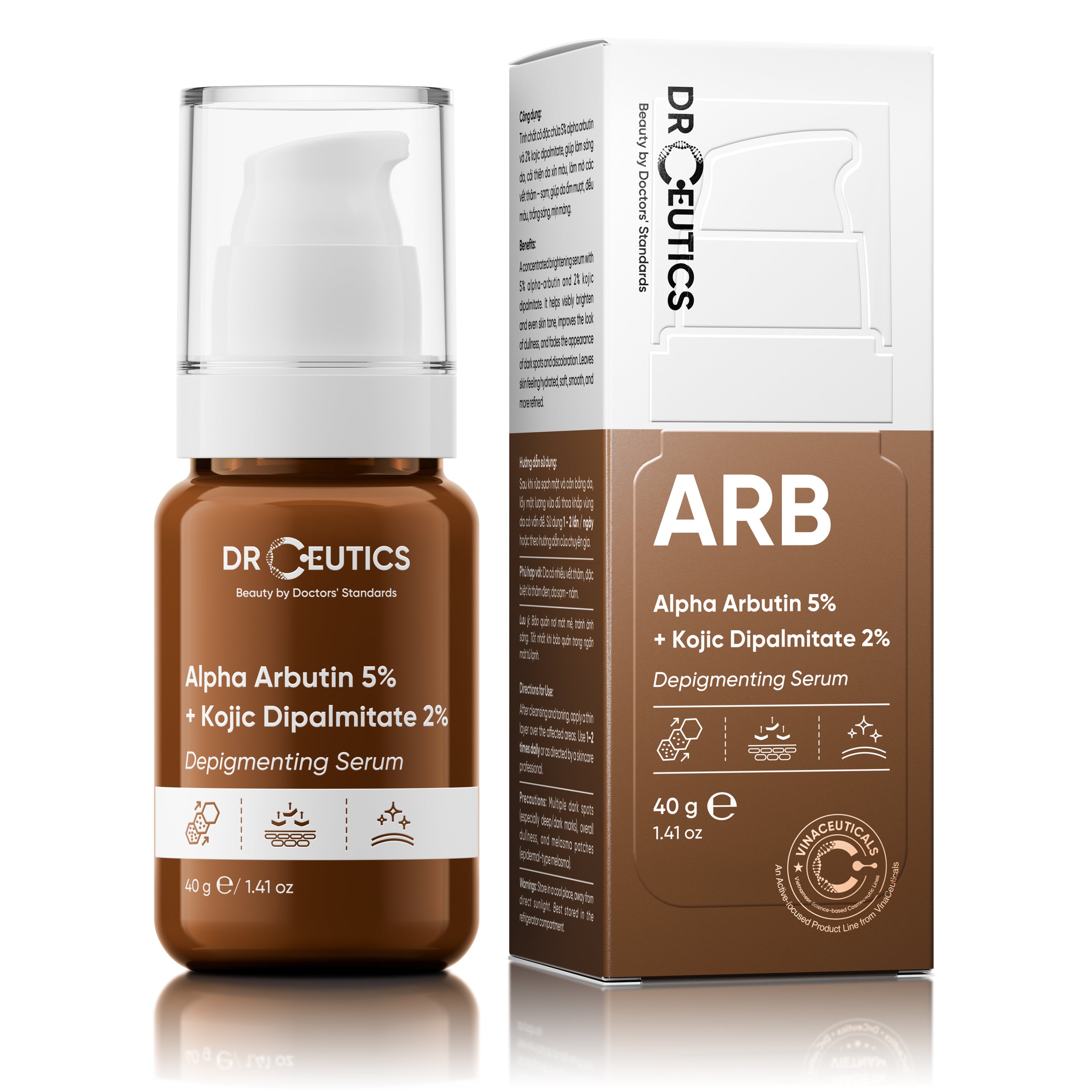 Alpha Arbutin 5%+ Kojic Dipalmitate 2% Depigmenting Serum 40g